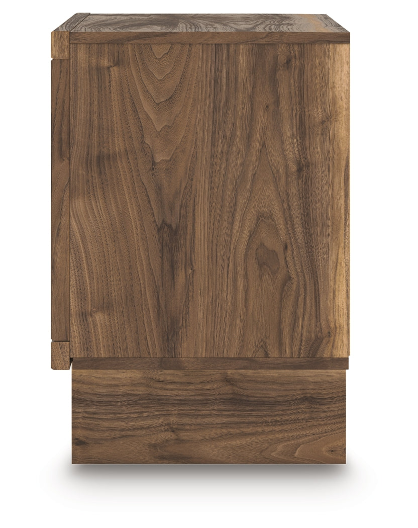 Chirason Brown Two Drawer Nightstand- Viva Furn