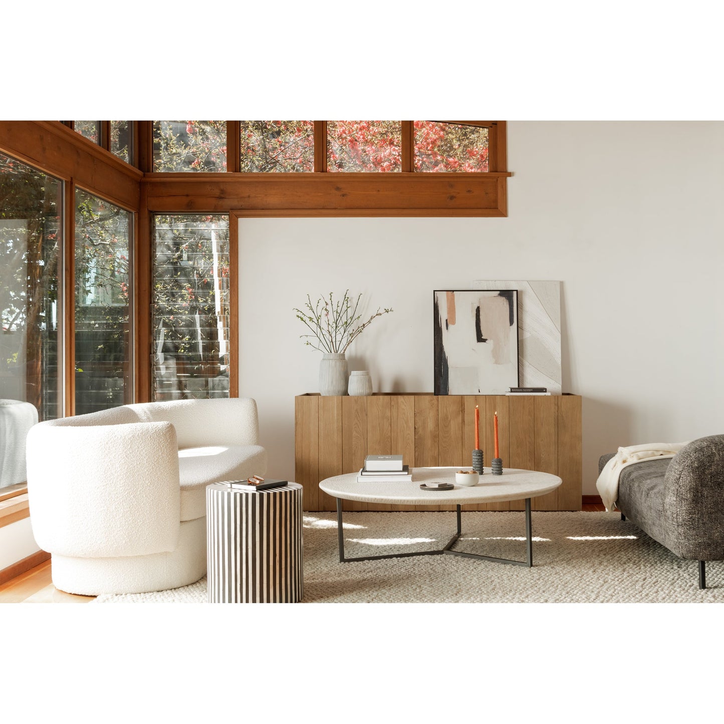 Chloe White Coffee Table - Ornate Home