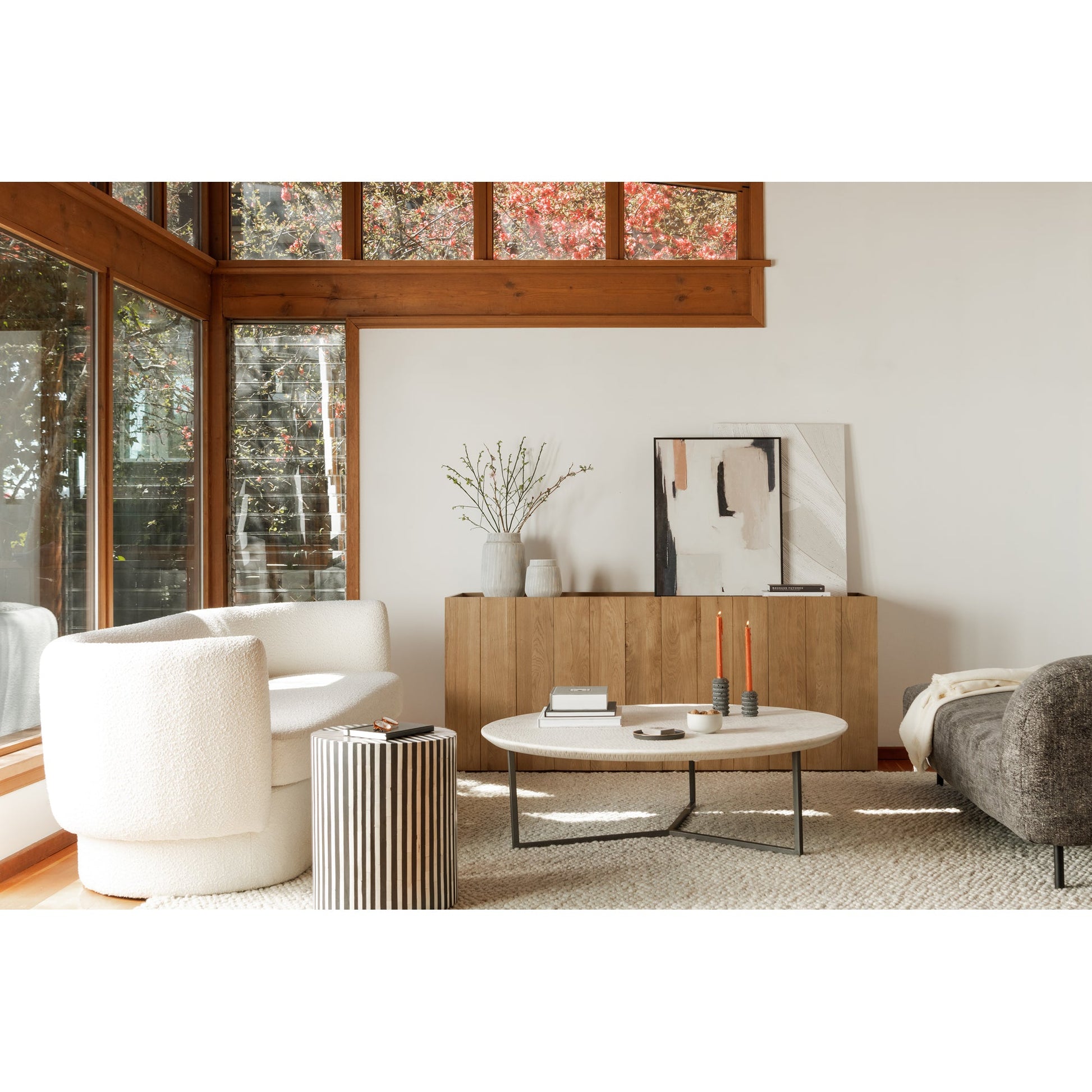 Chloe White Coffee Table - Ornate Home