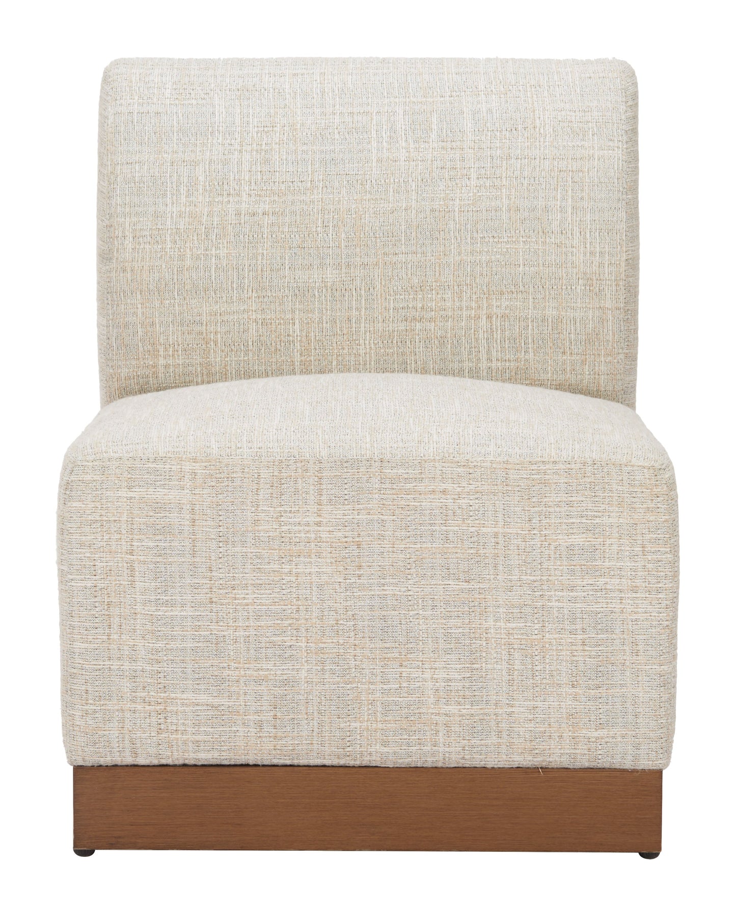Christy Beige Outdoor Armless Chair - Ornate Home