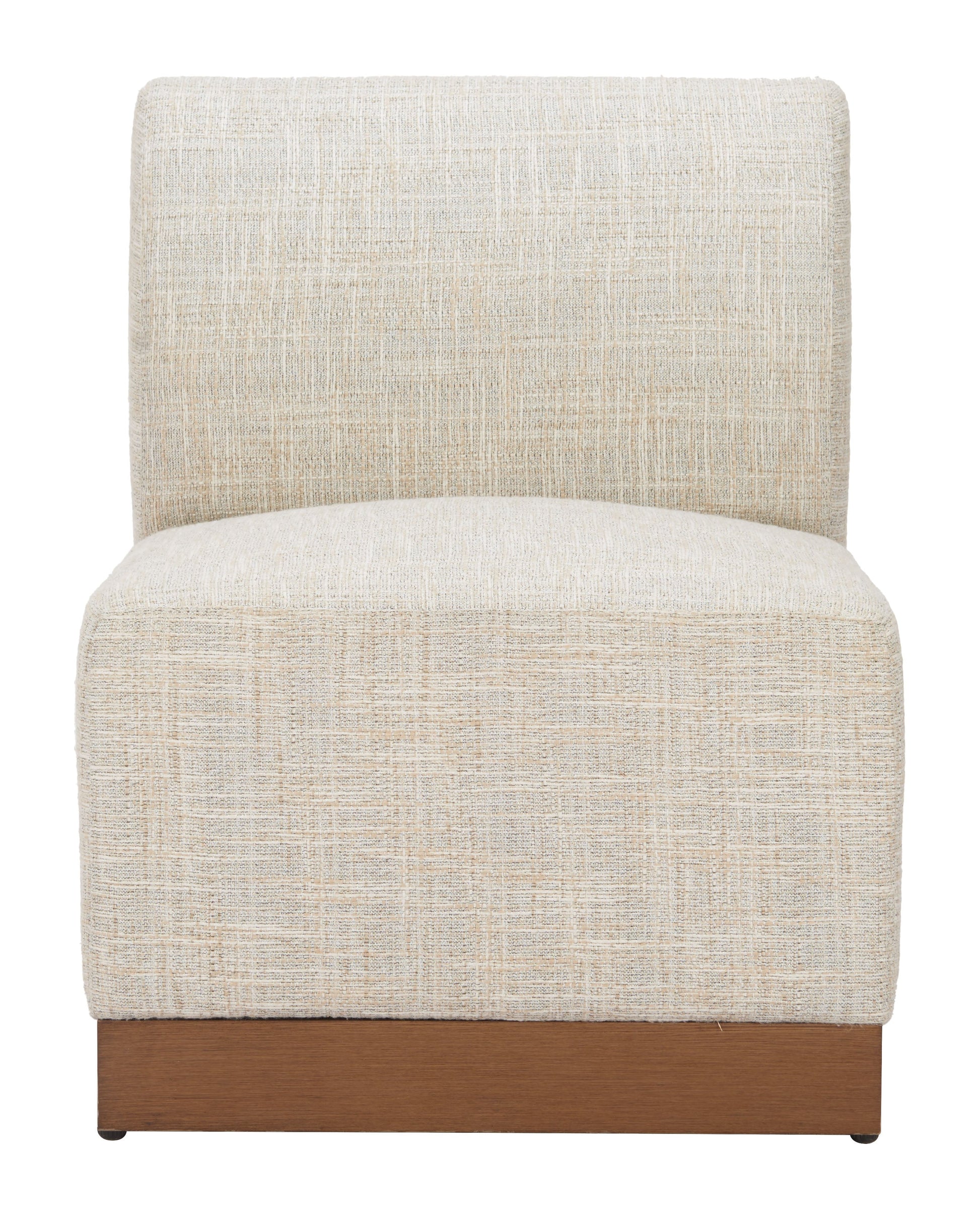 Christy Beige Outdoor Armless Chair - Ornate Home