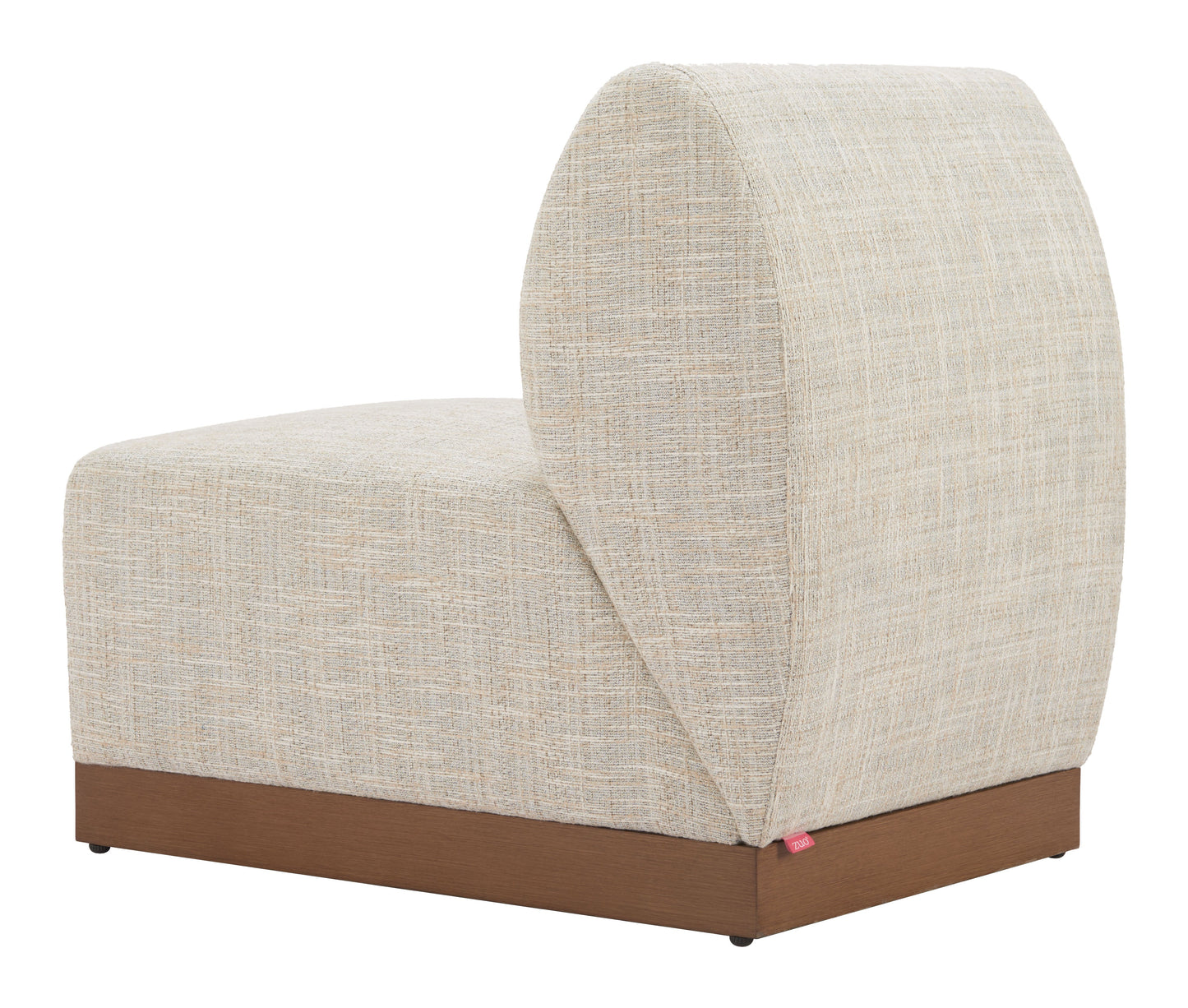 Christy Beige Outdoor Armless Chair - Ornate Home