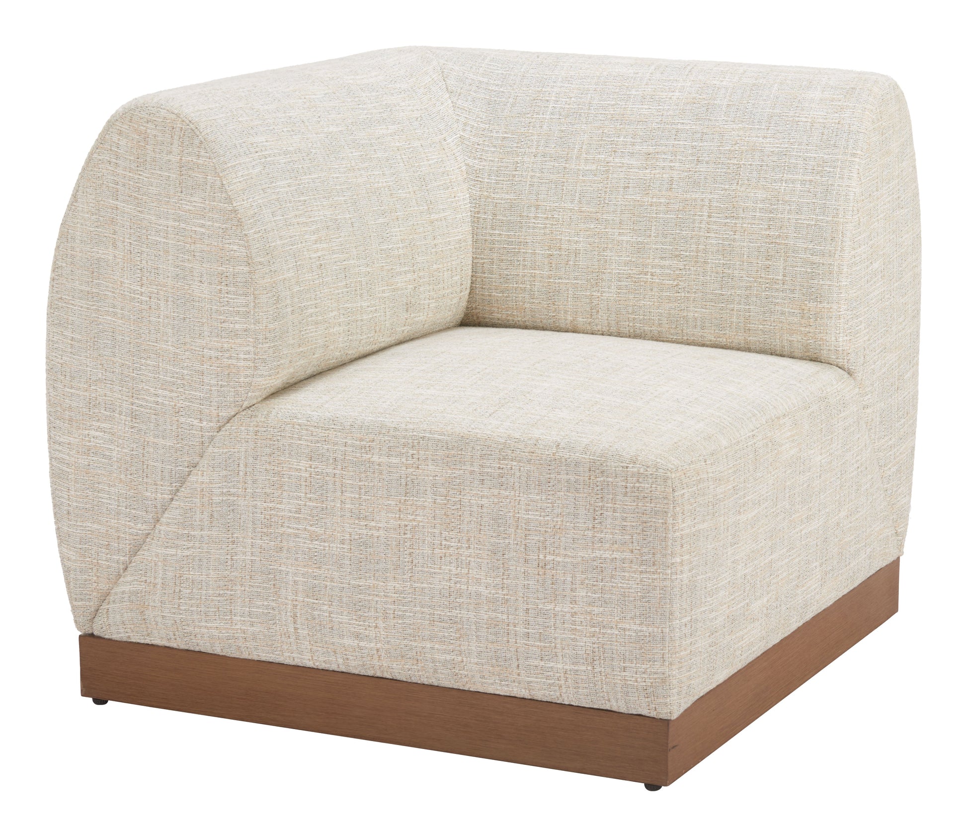 Christy Beige Outdoor Corner Chair - Ornate Home