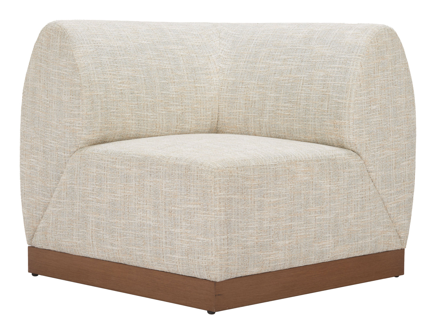 Christy Beige Outdoor Corner Chair - Ornate Home