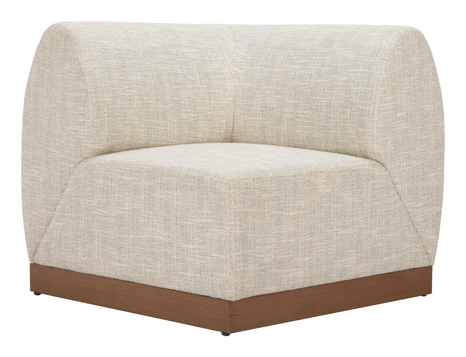 Christy Beige Outdoor Corner Chair - Ornate Home