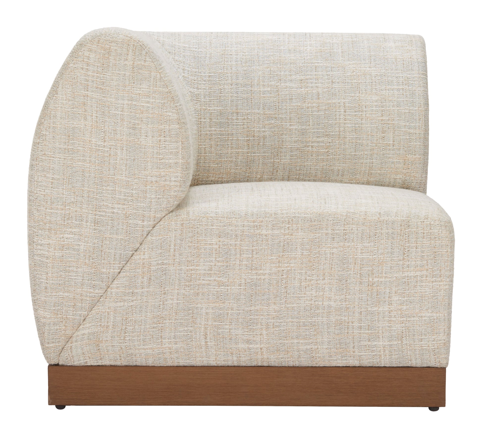 Christy Beige Outdoor Corner Chair - Ornate Home