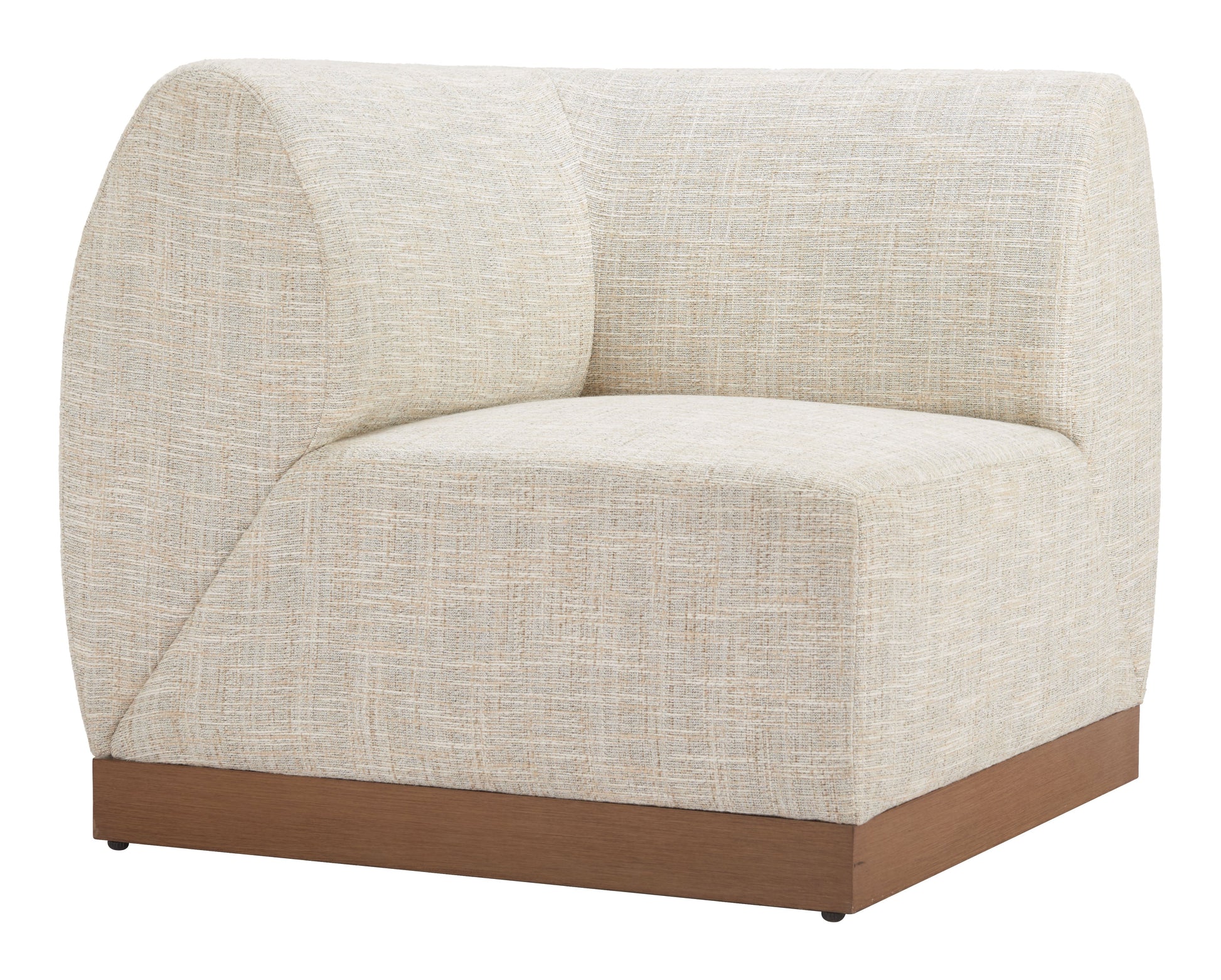 Christy Beige Outdoor Corner Chair - Ornate Home