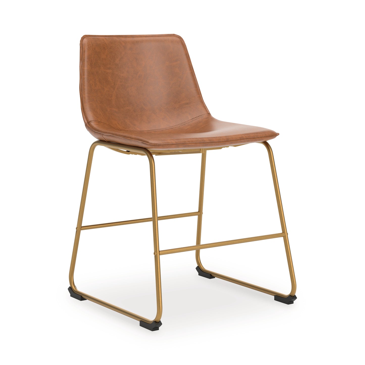 Ciabori Brown/Gold Dining UPH Side Chair (Set of 2)- Viva Furn
