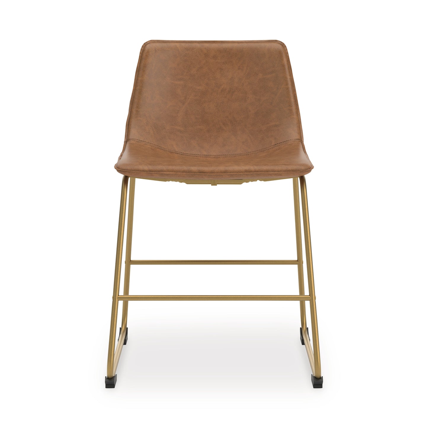 Ciabori Brown/Gold Dining UPH Side Chair (Set of 2)- Viva Furn