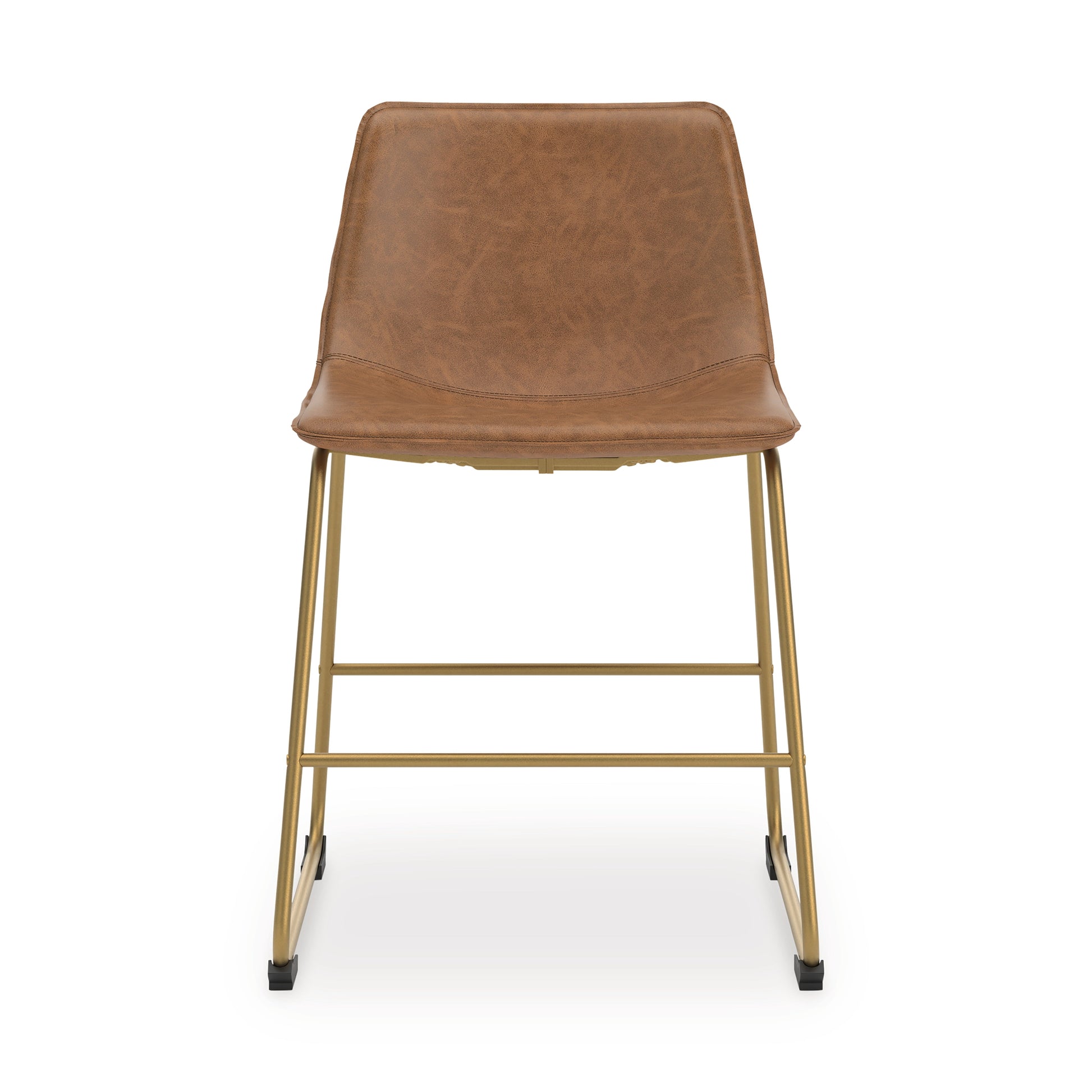 Ciabori Brown/Gold Dining UPH Side Chair (Set of 2)- Viva Furn