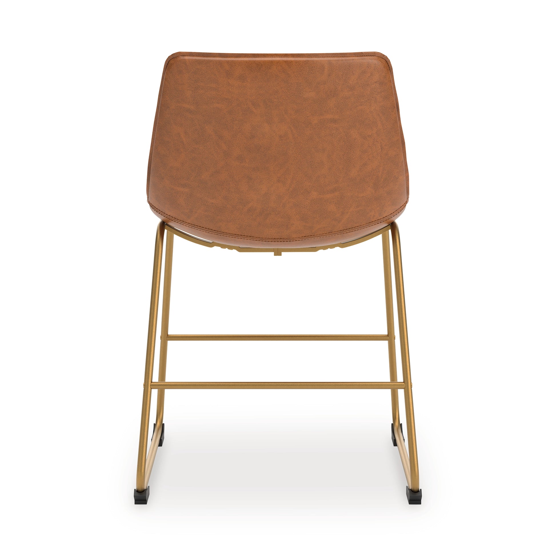 Ciabori Brown/Gold Dining UPH Side Chair (Set of 2)- Viva Furn