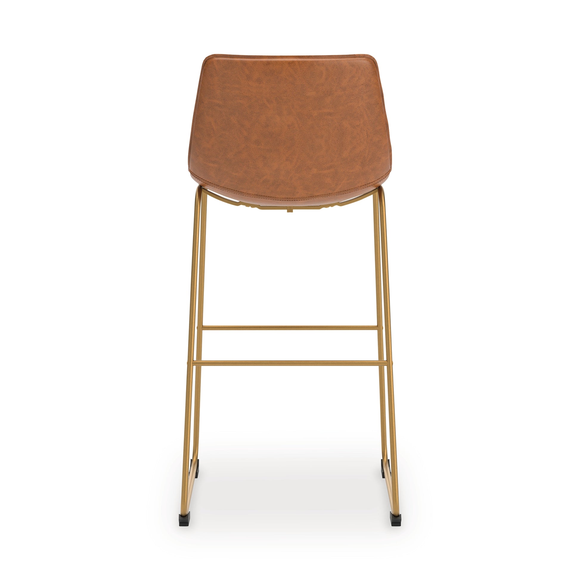 Ciabori Brown/Gold Tall UPH Barstool (Set of 2)- Viva Furn