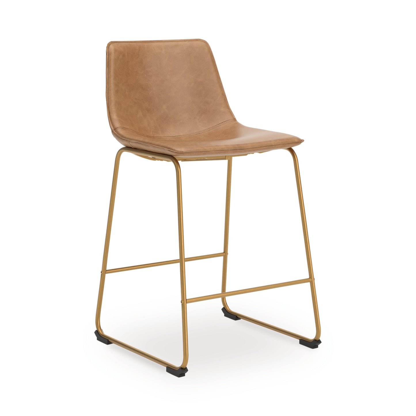 Ciabori Toast/Gold Tall UPH Barstool (Set of 2)- Viva Furn