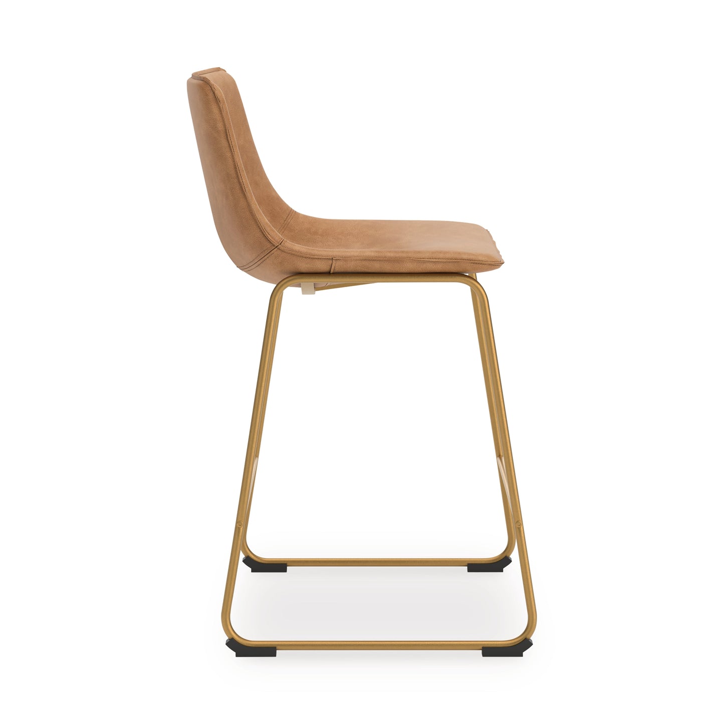 Ciabori Toast/Gold Tall UPH Barstool (Set of 2)- Viva Furn
