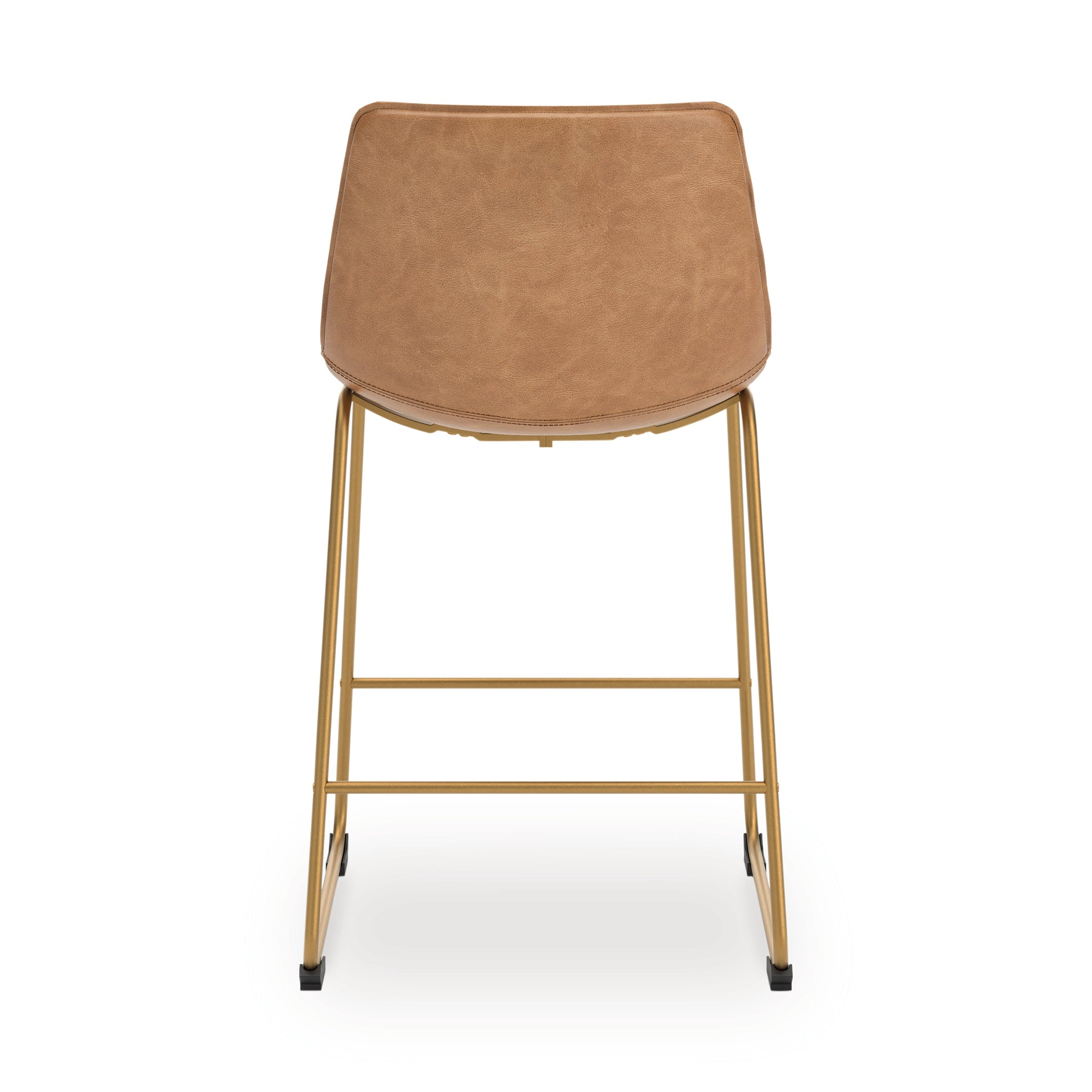 Ciabori Toast/Gold Tall UPH Barstool (Set of 2)- Viva Furn