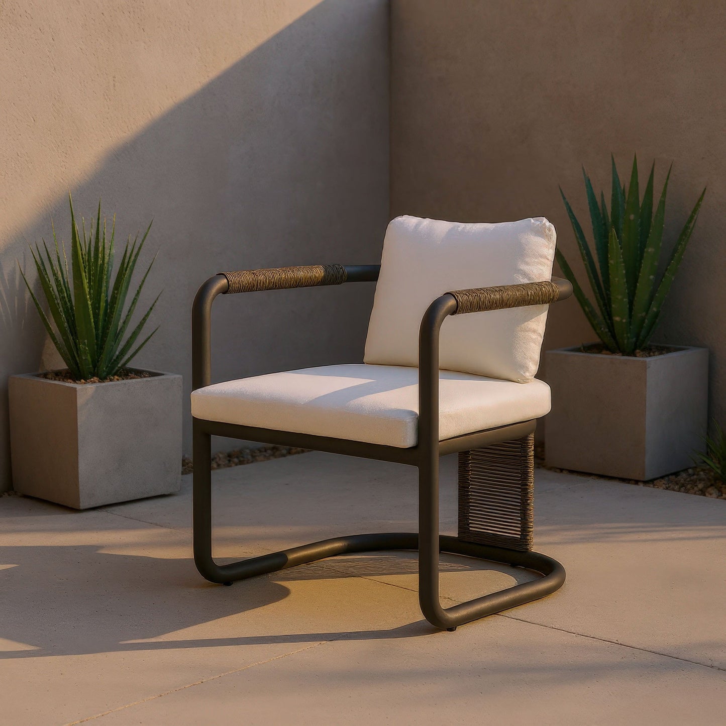 Ciel Ivory Outdoor Dining Chair (Set of 2) - Ornate Home