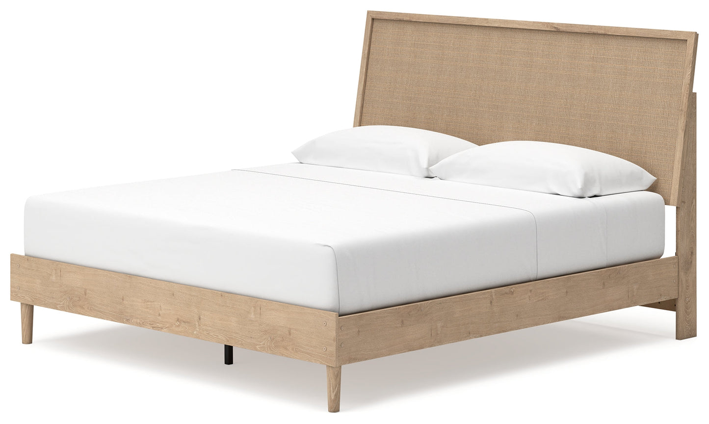 Cielden Two-tone King Panel Bed- Viva Furn