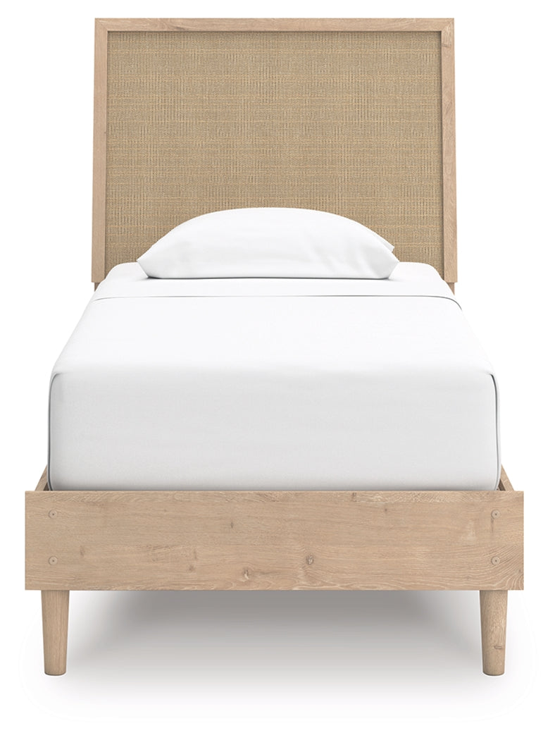 Cielden Two-tone Twin Panel Bed- Viva Furn