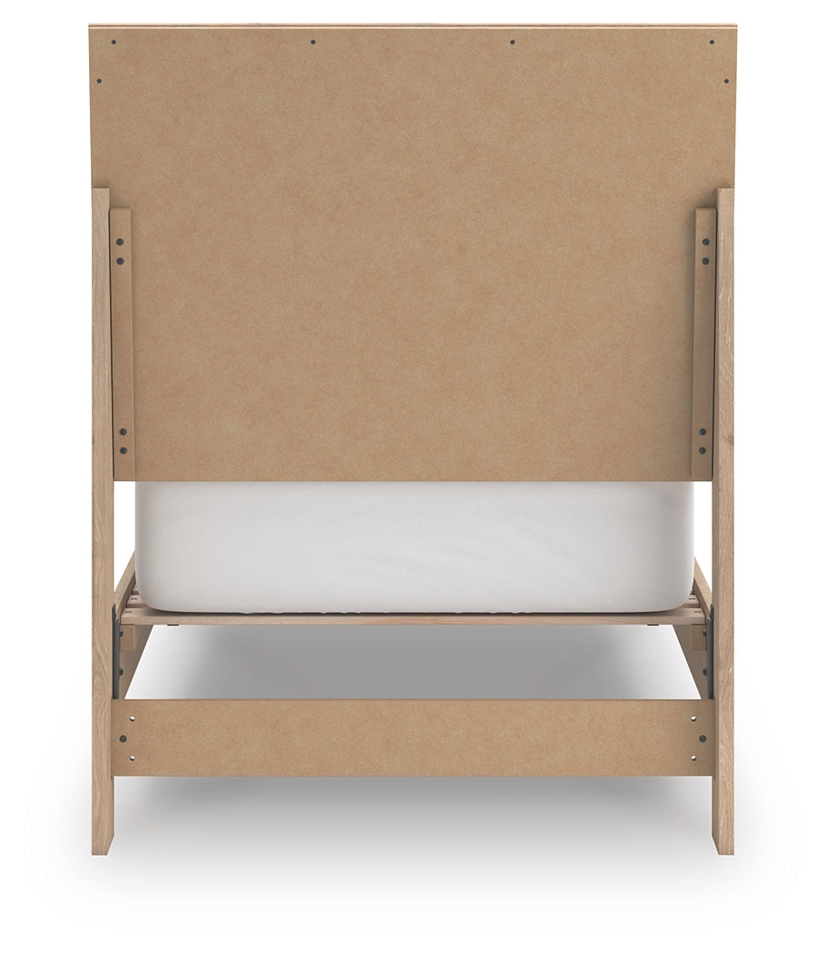 Cielden Two-tone Twin Panel Bed- Viva Furn