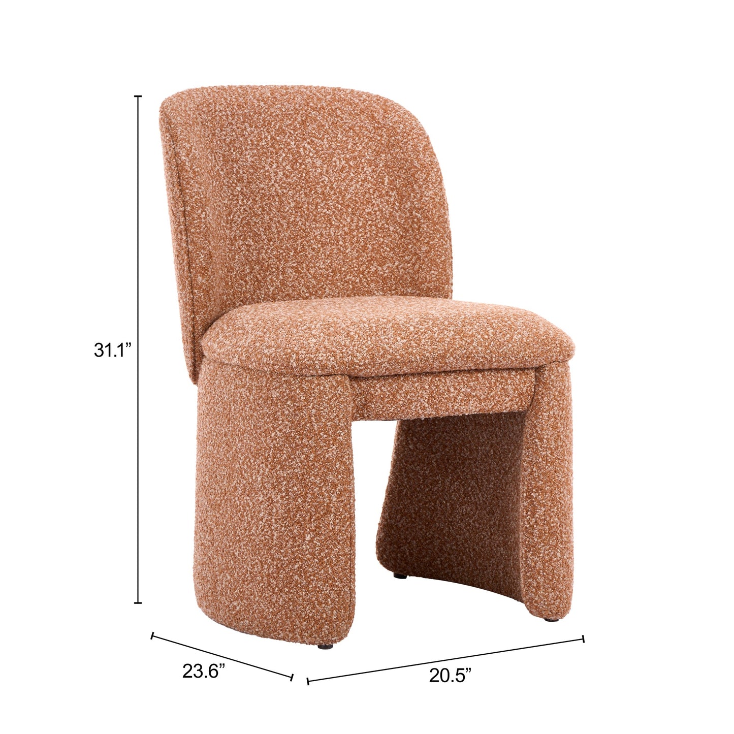 Citrine Biscuit Brown Dining Chair (Set of 2) - Ornate Home
