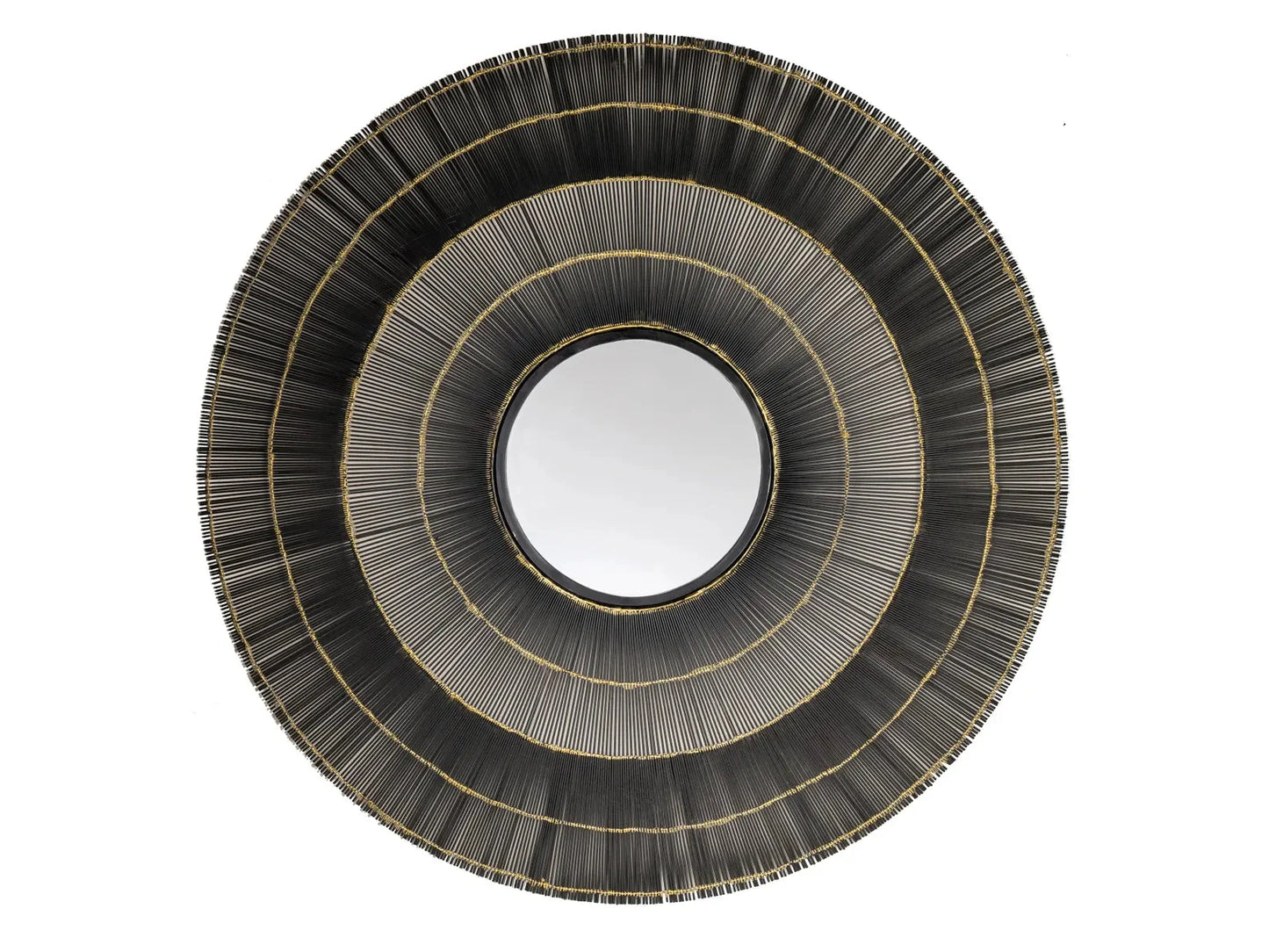 Clark Black/Gold Wall Mirror - Ornate Home