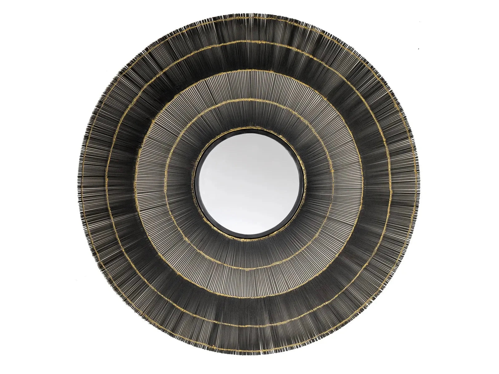 Clark Black/Gold Wall Mirror - Ornate Home