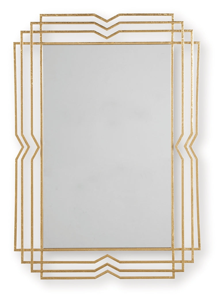 Claybrook Gold Finish Accent Mirror- Viva Furn