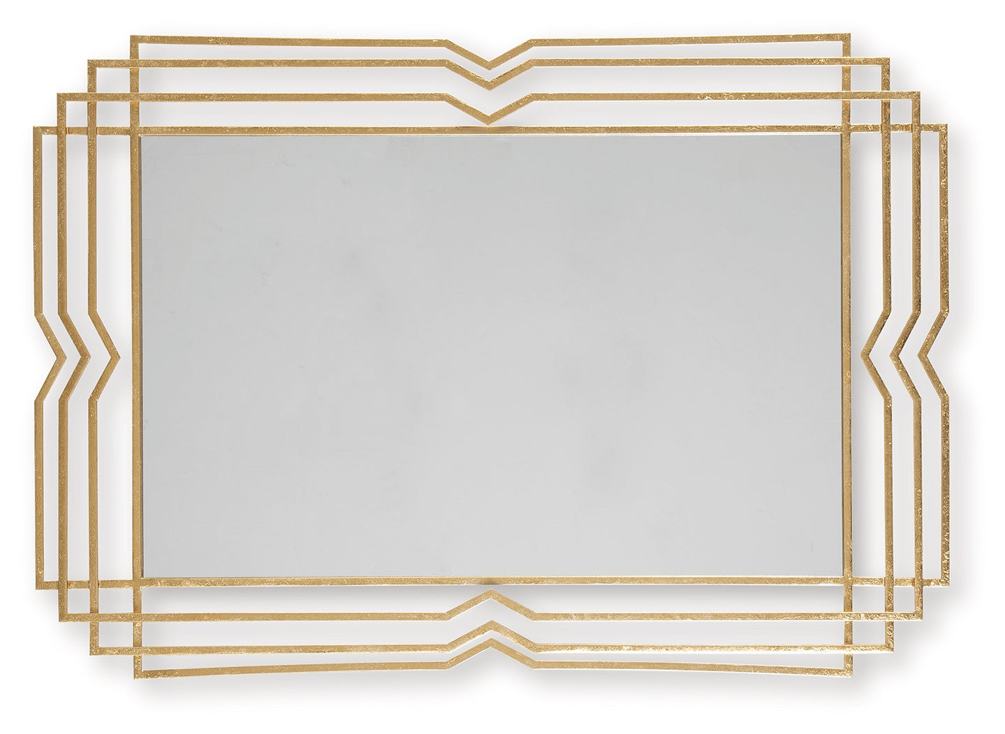 Claybrook Gold Finish Accent Mirror- Viva Furn