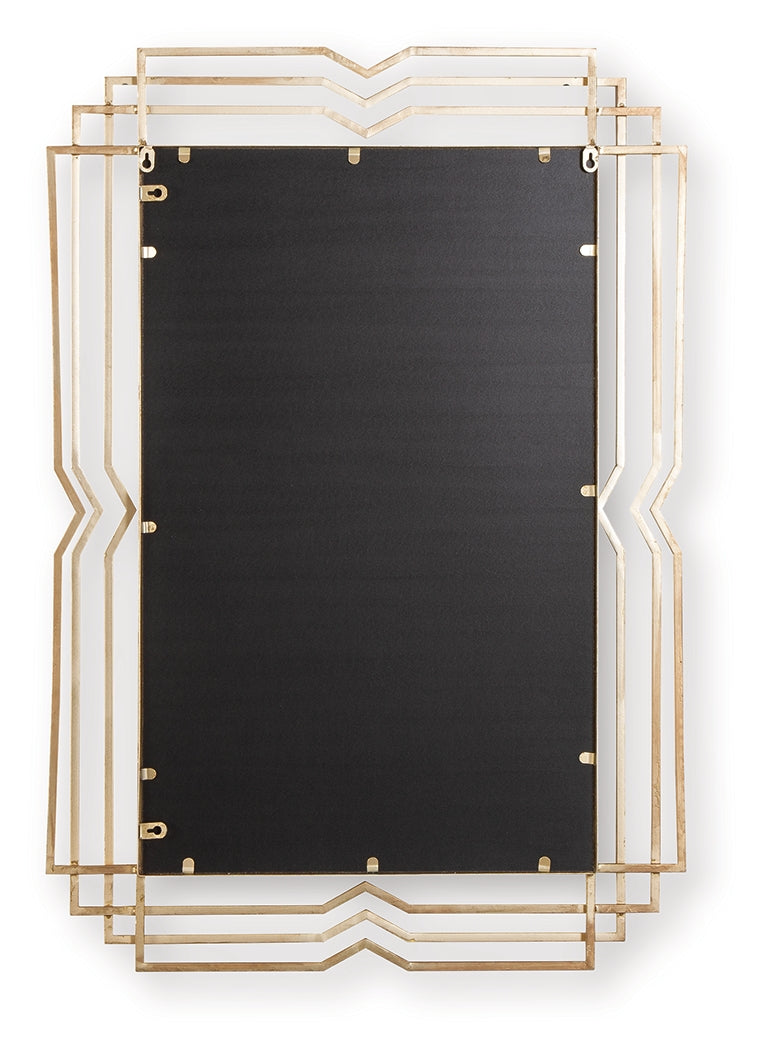 Claybrook Gold Finish Accent Mirror- Viva Furn