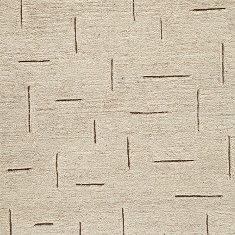 Clayman Beige/Brown Medium Rug- Viva Furn