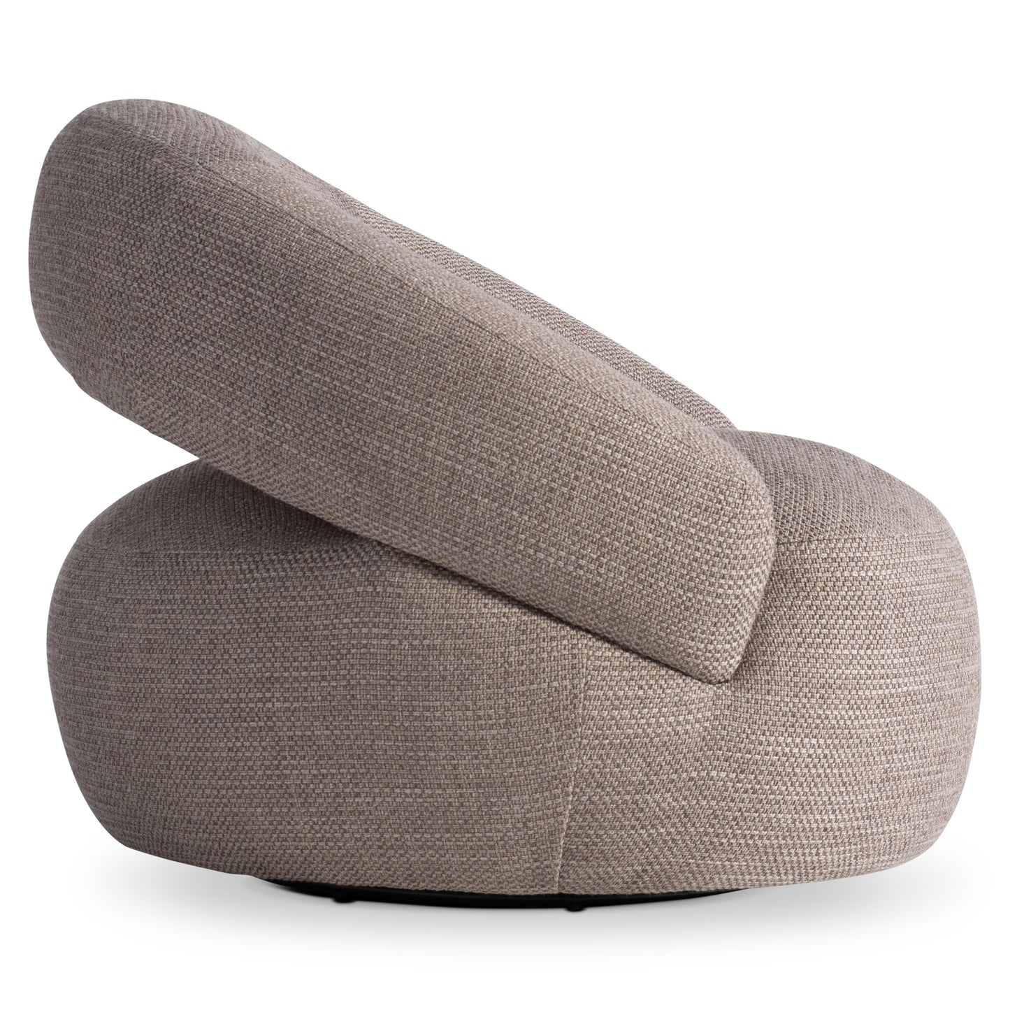 Cleo Beige/Tan Fabric Swivel Chair - Ornate Home