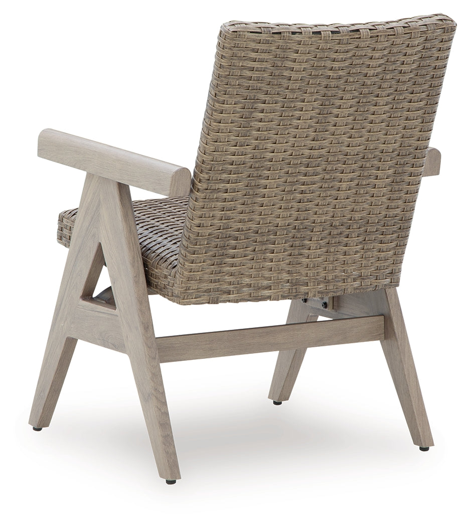 Cliff Trails Beige Outdoor Rocking Arm Chair (Set of 2)- Viva Furn