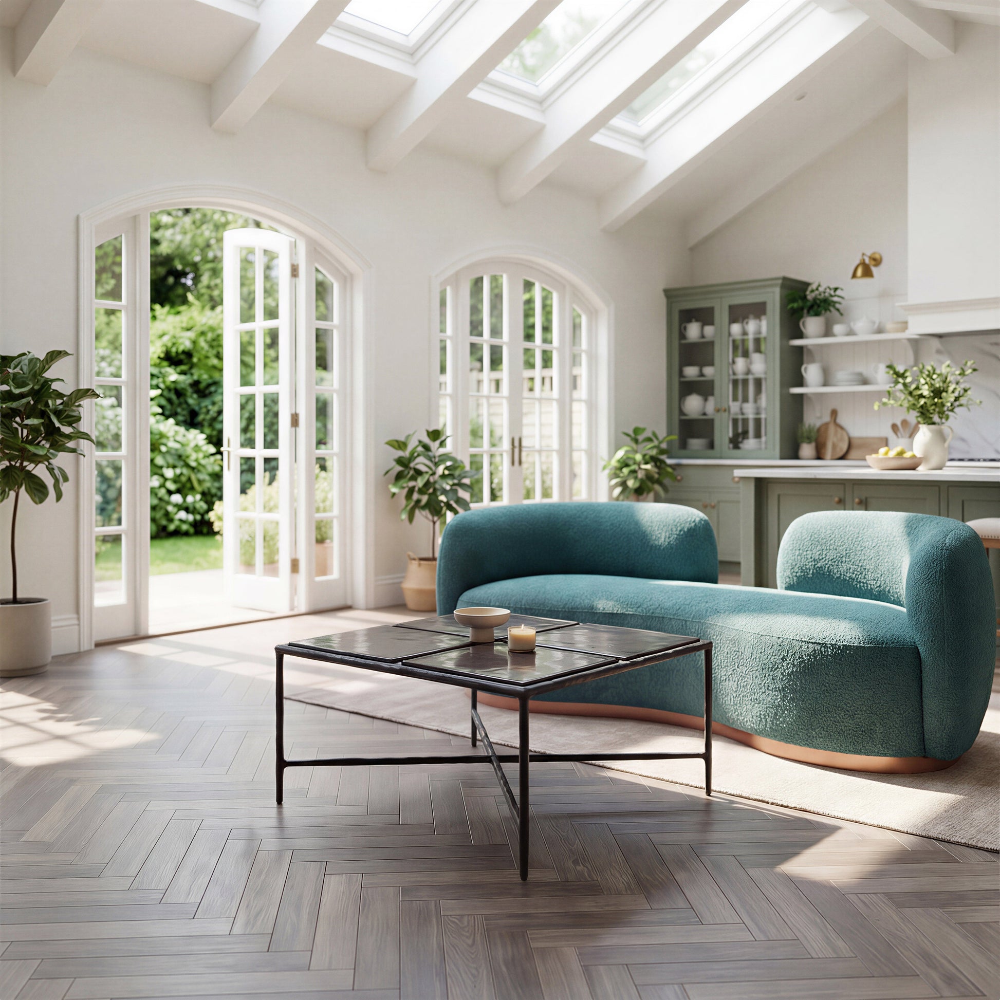 Cloe Black Coffee Table - Ornate Home
