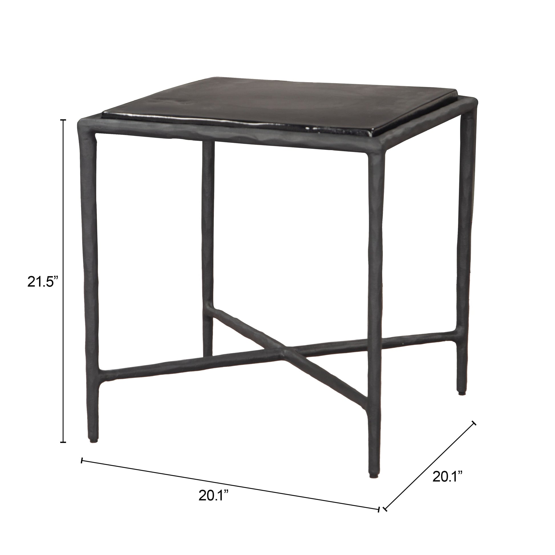 Cloe Black Side Table - Ornate Home