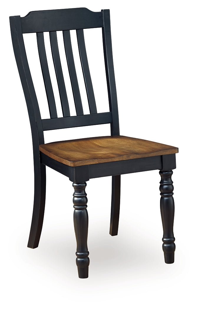 Clorazi Black/Brown Dining Chair ( Set of 2)- Viva Furn