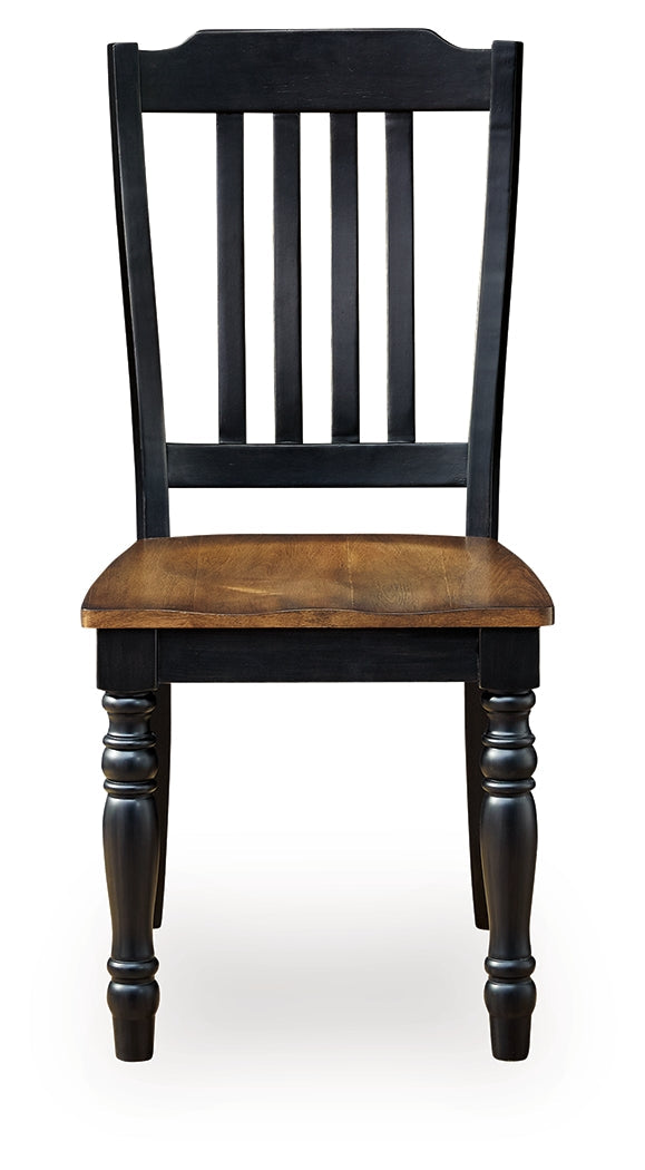 Clorazi Black/Brown Dining Chair ( Set of 2)- Viva Furn