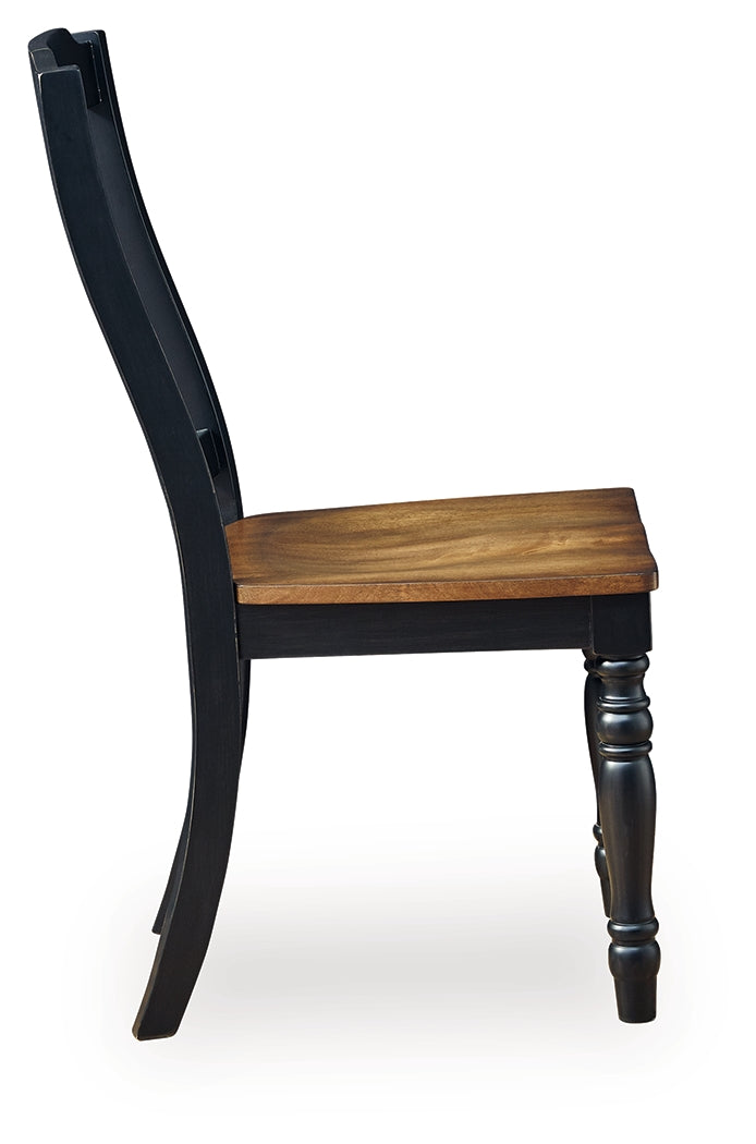 Clorazi Black/Brown Dining Chair ( Set of 2)- Viva Furn