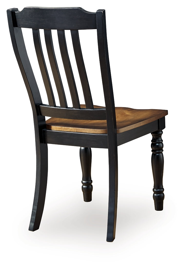 Clorazi Black/Brown Dining Chair ( Set of 2)- Viva Furn