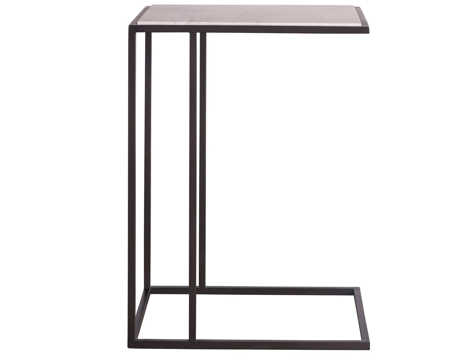 Coalesce Rolling Fog Metal & Stone Drink Table - Ornate Home