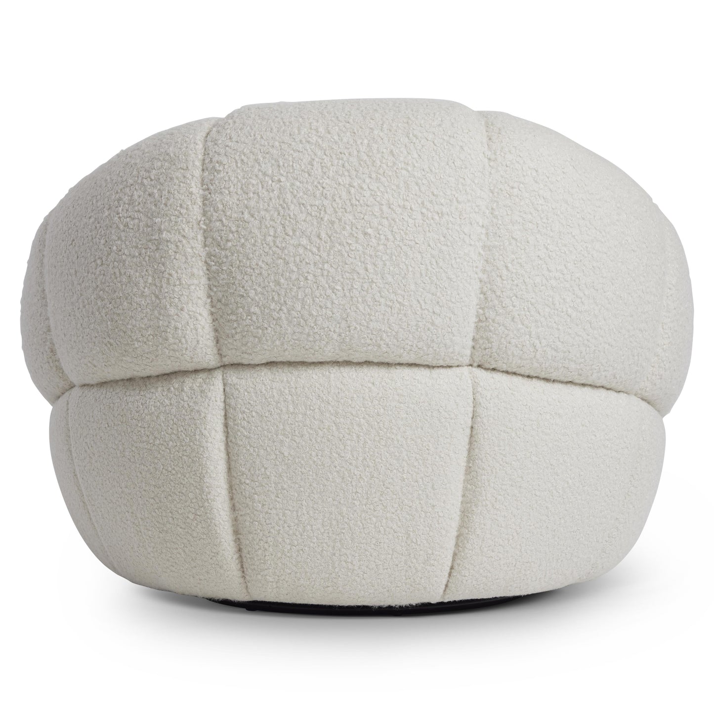 Coco White/Cream Fabric Swivel Chair - Ornate Home