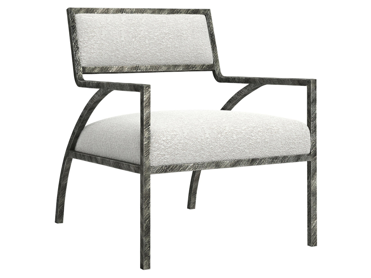 Cohen White/Cream Fabric Chair - Ornate Home