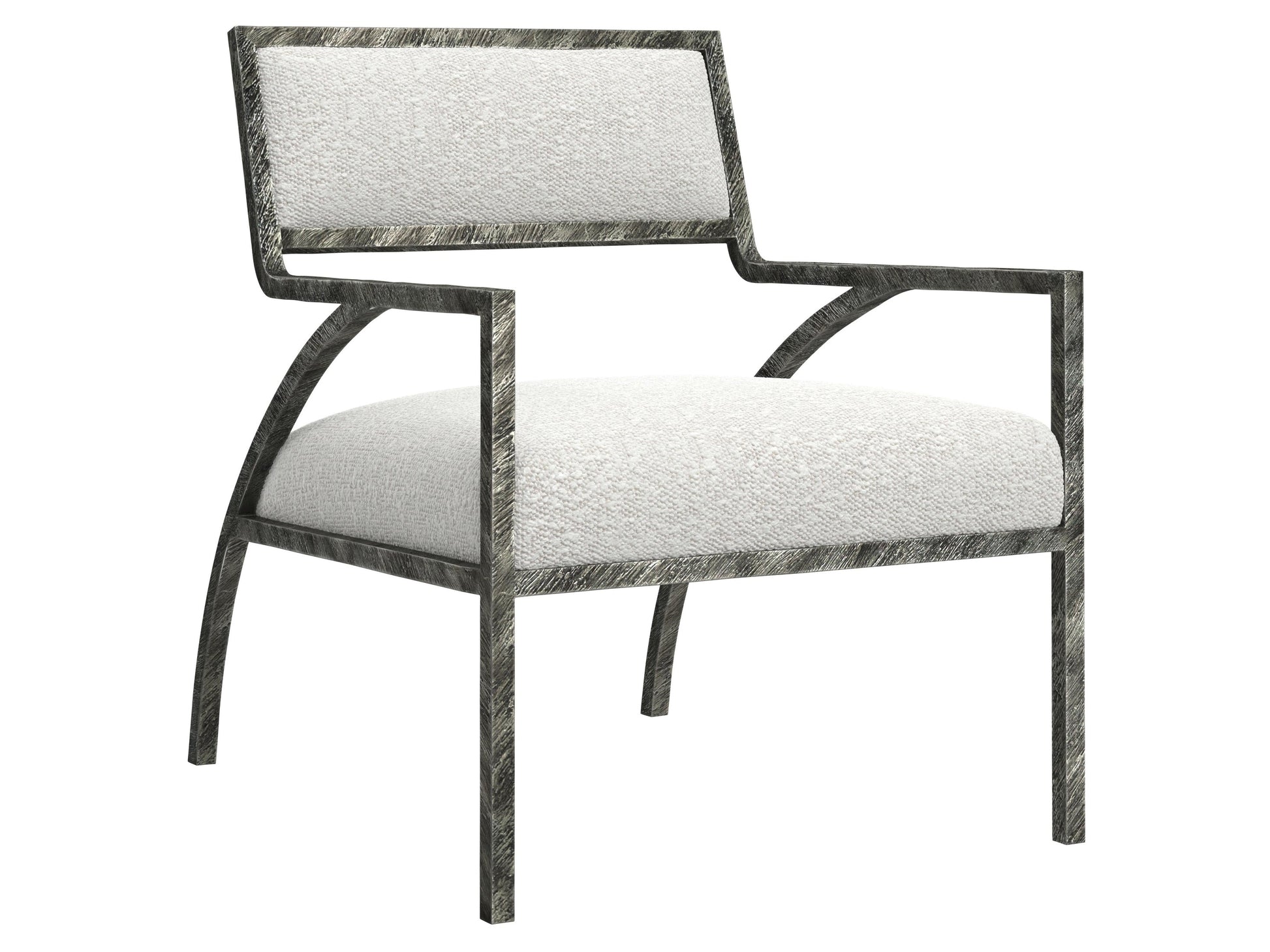 Cohen White/Cream Fabric Chair - Ornate Home