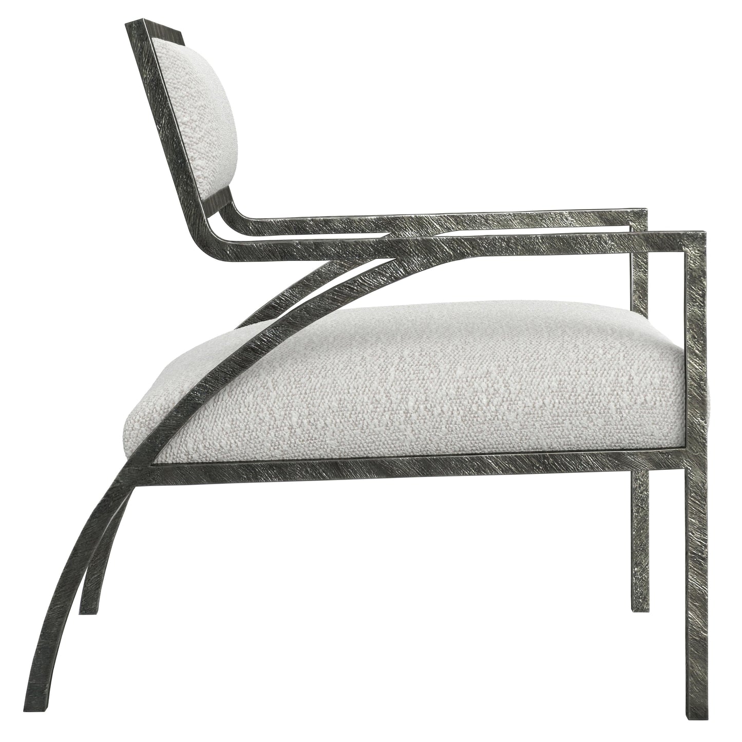 Cohen White/Cream Fabric Chair - Ornate Home