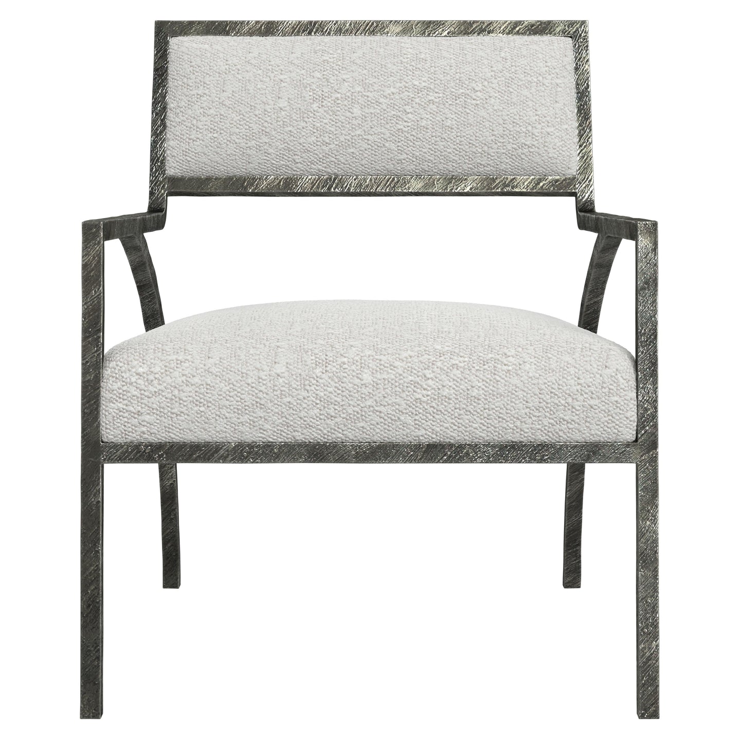 Cohen White/Cream Fabric Chair - Ornate Home