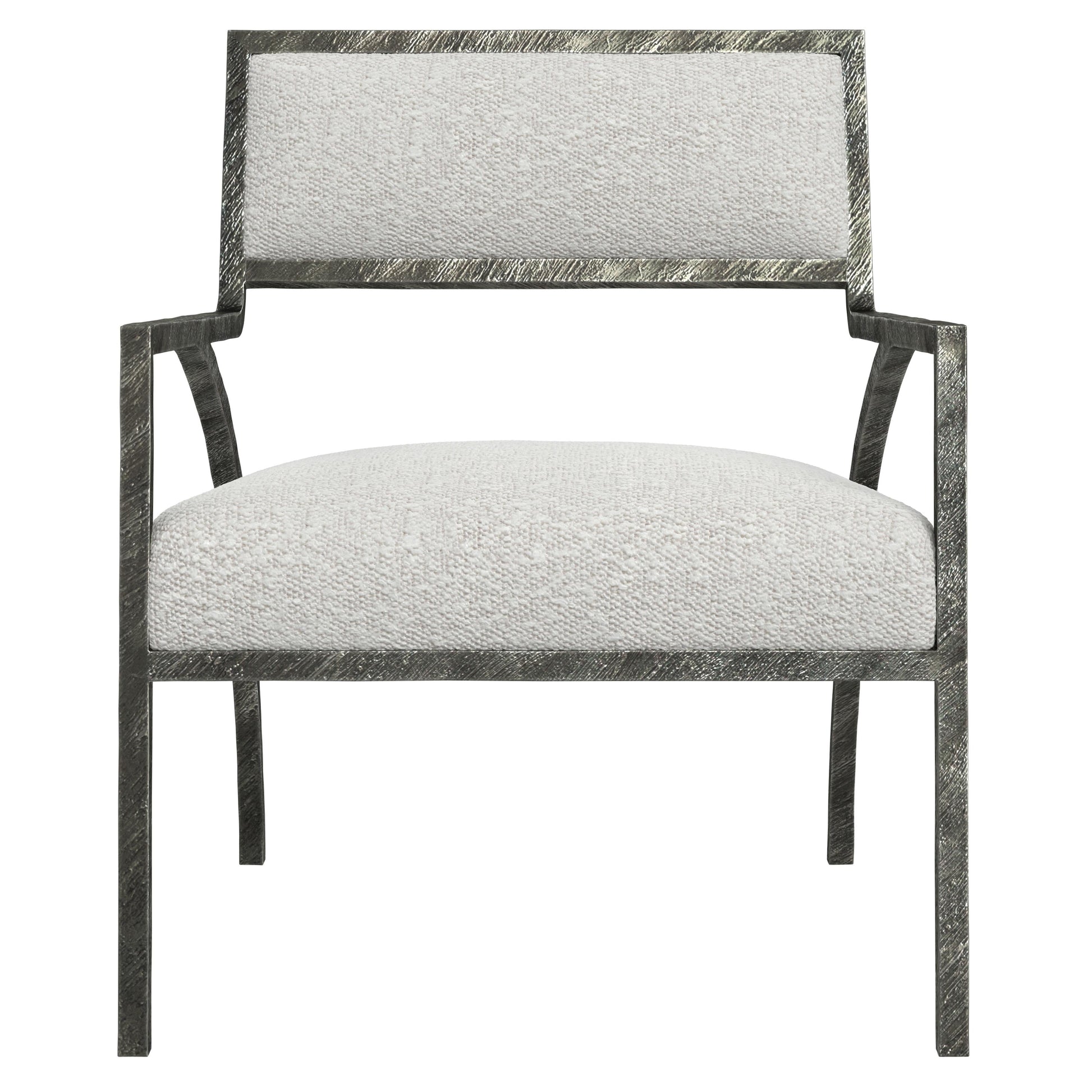 Cohen White/Cream Fabric Chair - Ornate Home