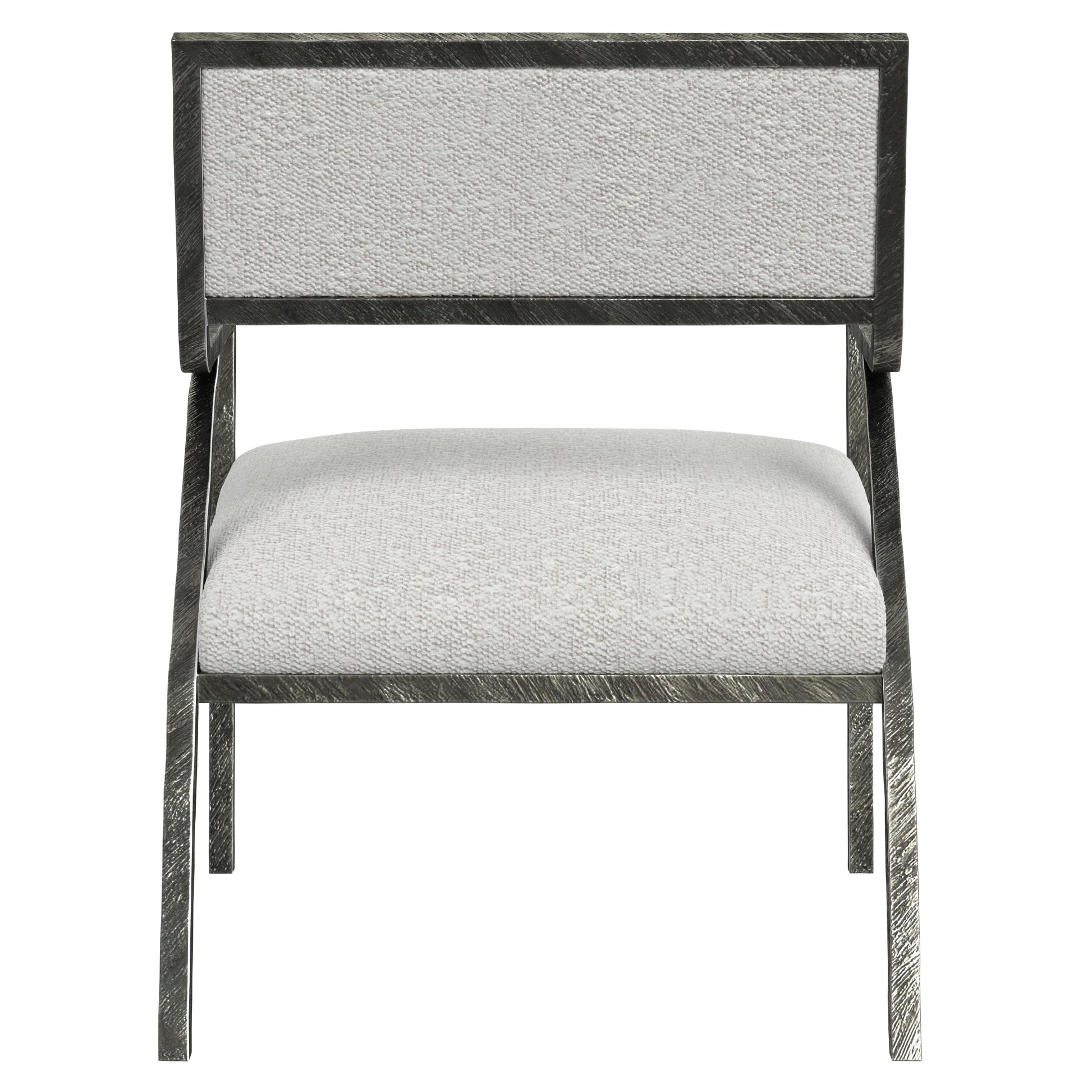 Cohen White/Cream Fabric Chair - Ornate Home