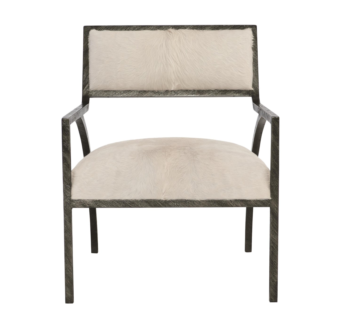 Cohen White/Cream Leather Chair - Ornate Home