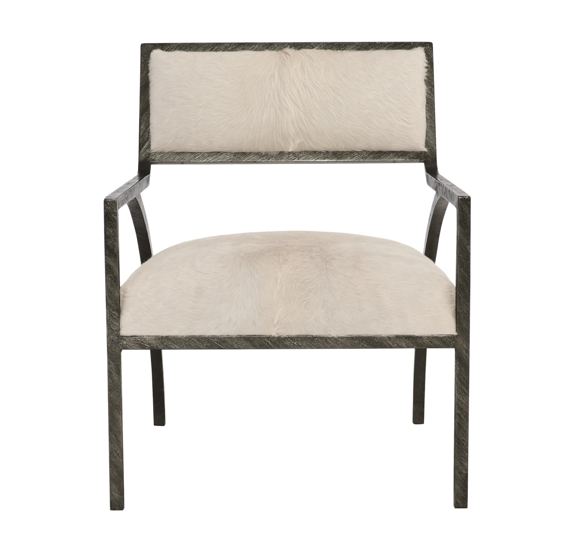 Cohen White/Cream Leather Chair - Ornate Home