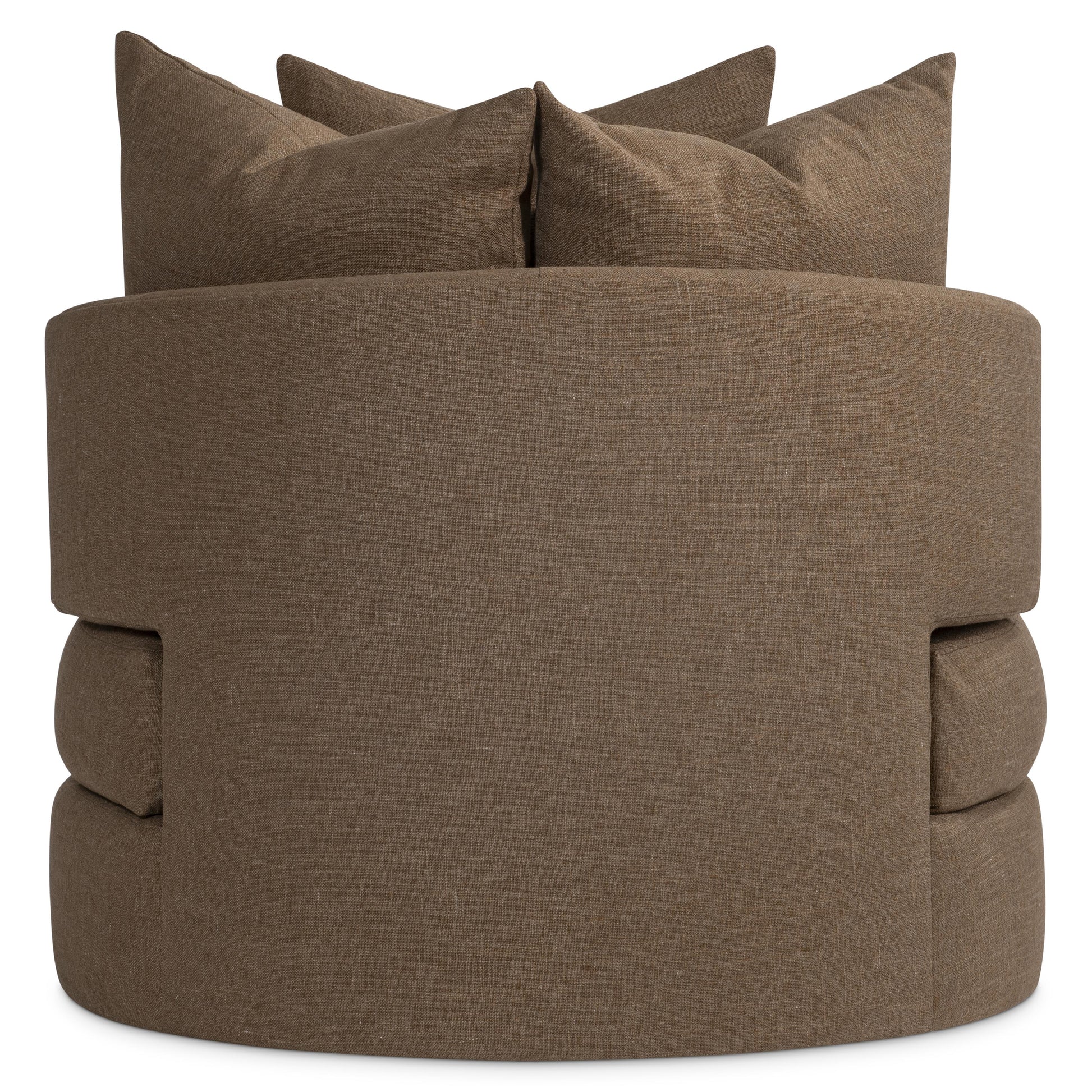 Colby Brown Fabric Swivel Chair - Ornate Home