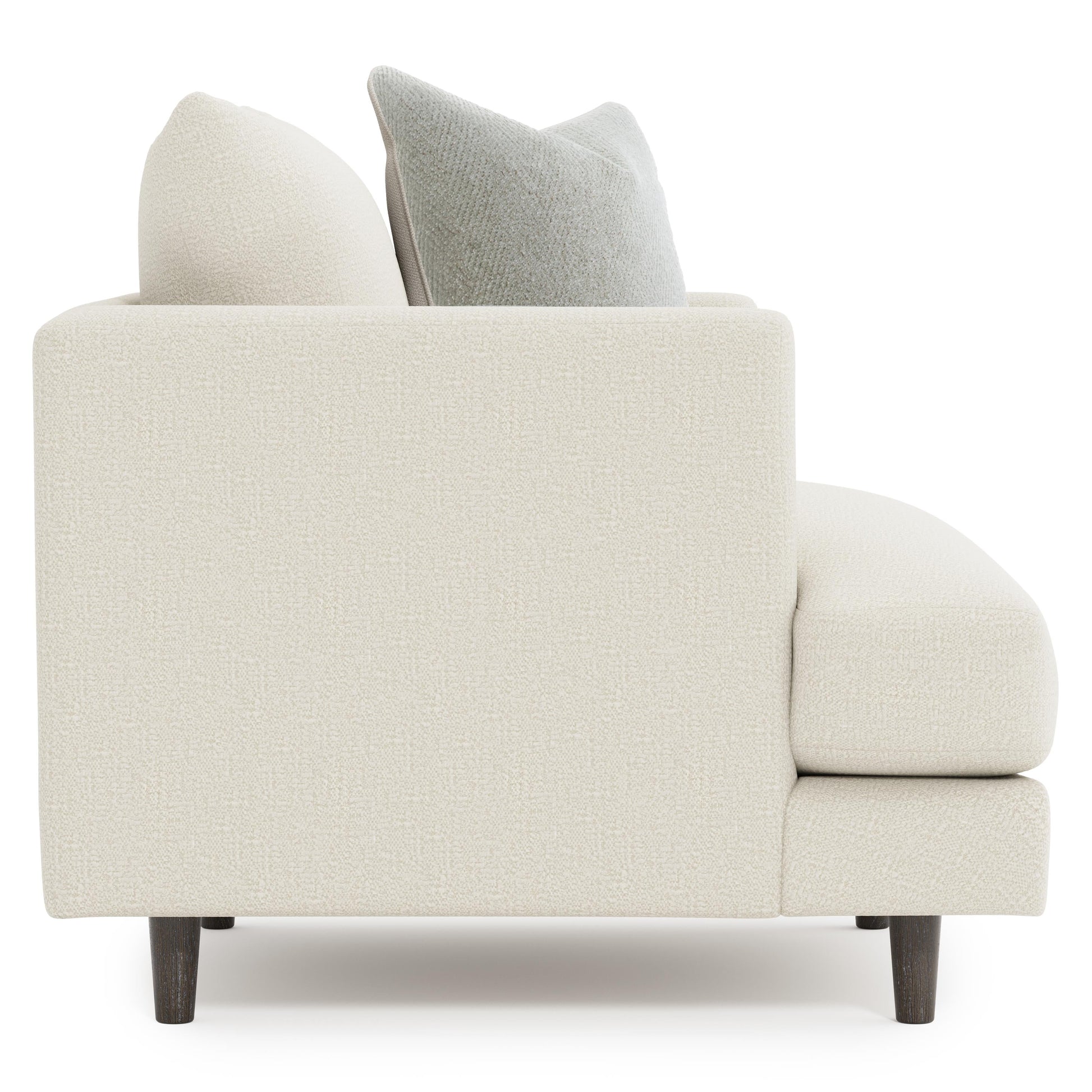 Colette White/Cream Fabric Chair - Ornate Home